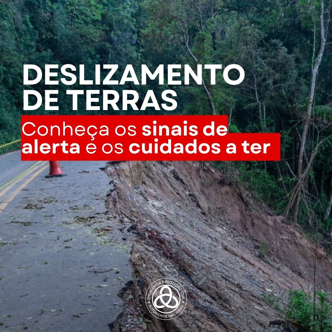 🌧️⛰️ A persistência de períodos de chuva intensa nos últimos dias tem vindo a causar deslizamentos de terras em várias zonas do país. Este fenómeno pode colocar pessoas, habitações e vias em perigo.

Conheça os sinais de alerta e os cuidados a ter 👇
prociv.gov.pt/pt/noticias/10…