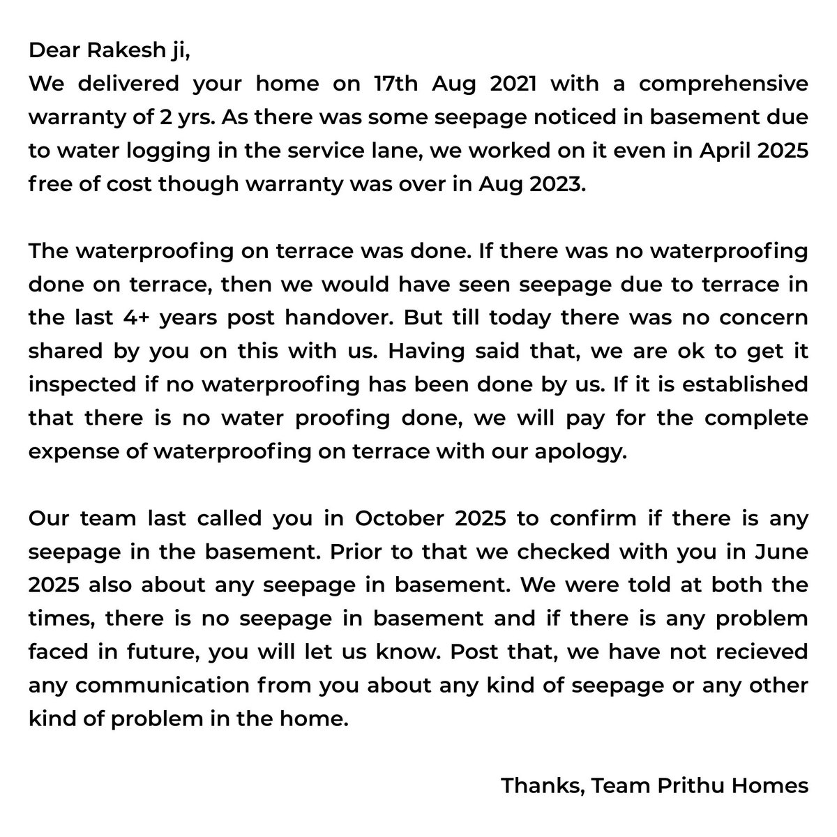 Prithu Homes tweet media