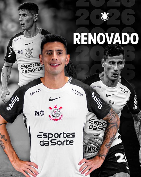 MercadoBola7's tweet photo. ✍️ Oficial! 🇧🇷

O Corinthians oficializou o retorno do lateral-esquerdo Fabrizio Angileri, 31 anos.

Contrato assinado até o fim de 2026.

📸 SCCP https://t.co/urxXSHjWqE