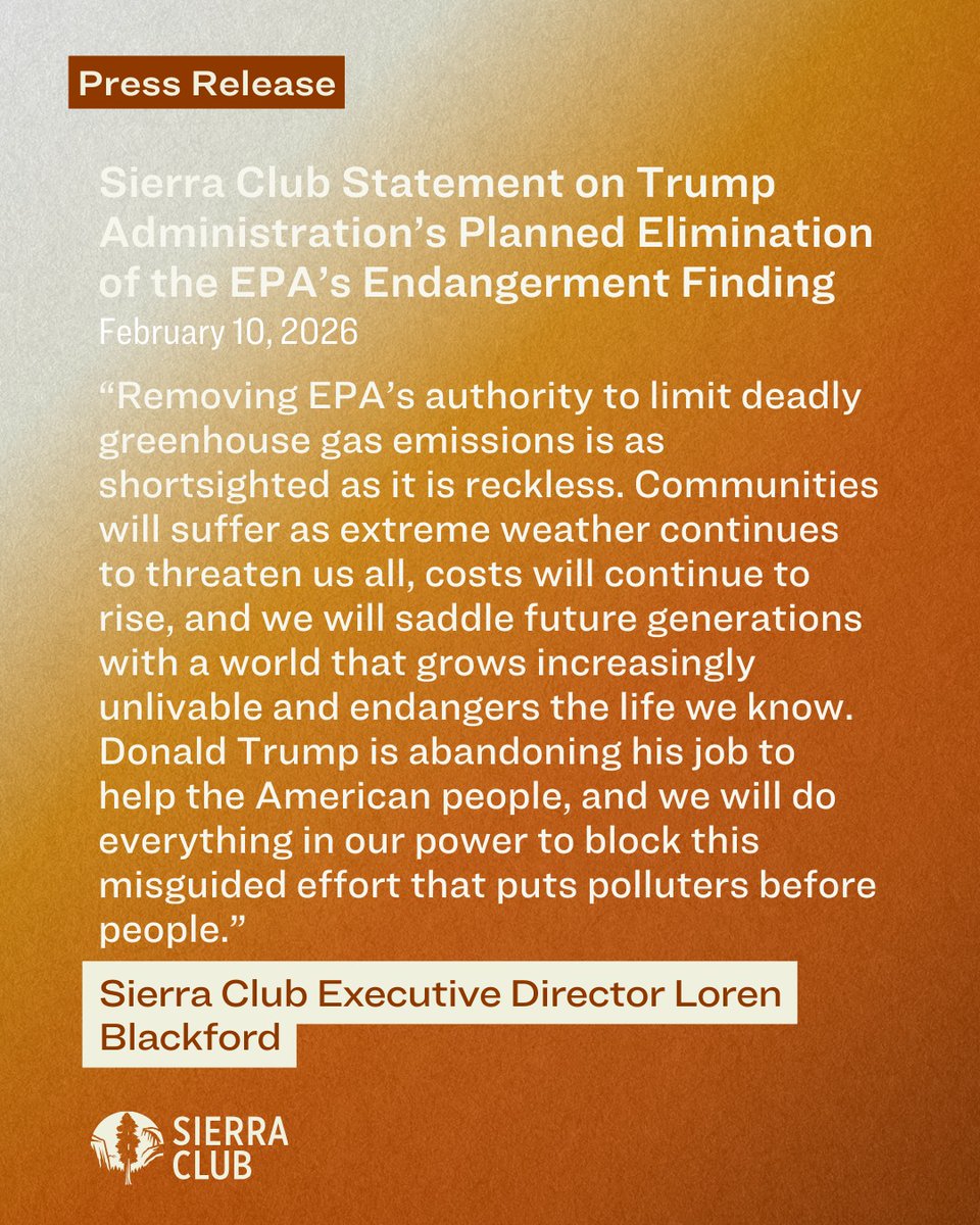 Sierra Club tweet media