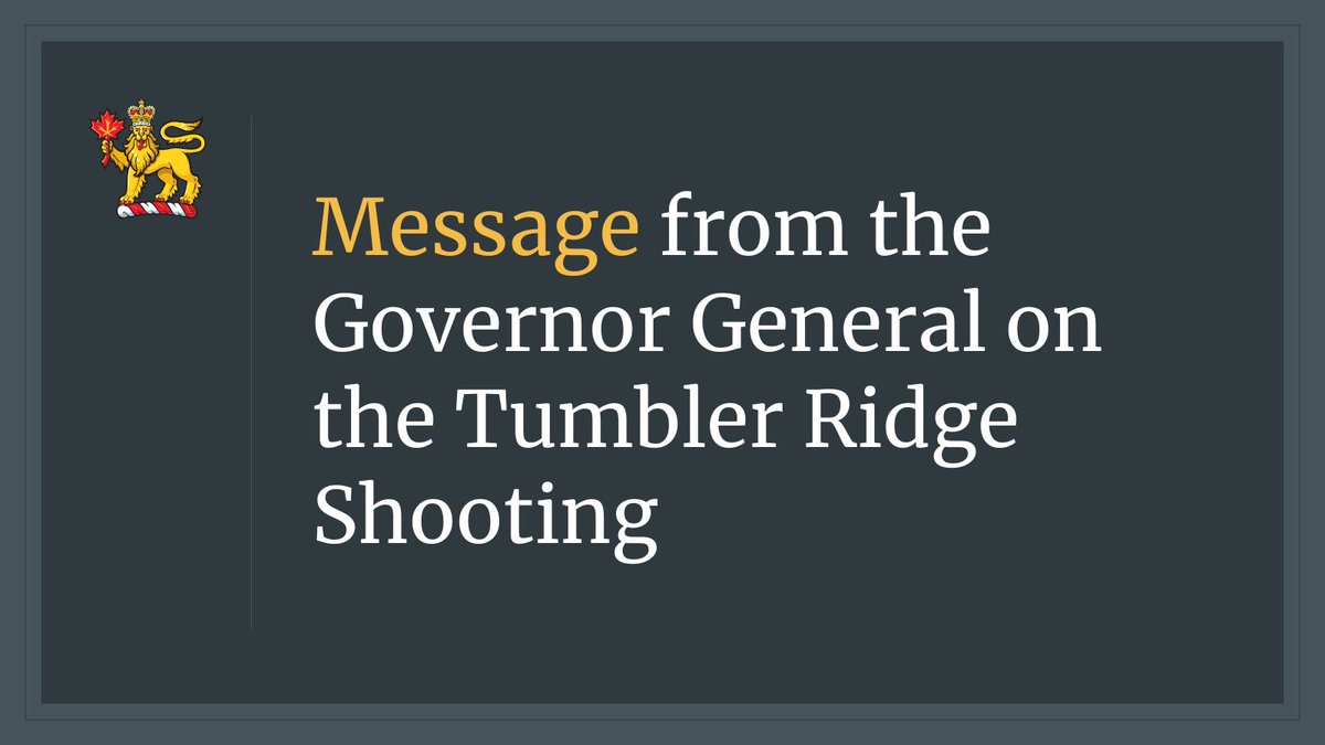 Governor General of Canada tweet media
