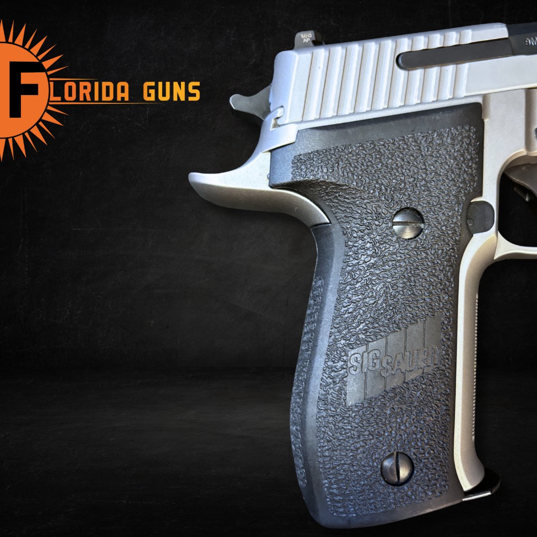 FloridaGunsFL's tweet image. The Sig Sauer P226 Elite delivers precision, balance, and unmistakable craftsmanship. A timeless full‑size platform refined with modern performance—built for shooters who demand excellence in every detail.

#SigSauerLife #RangeReady #GunCommunity #FloridaGuns #WestPalmBeach