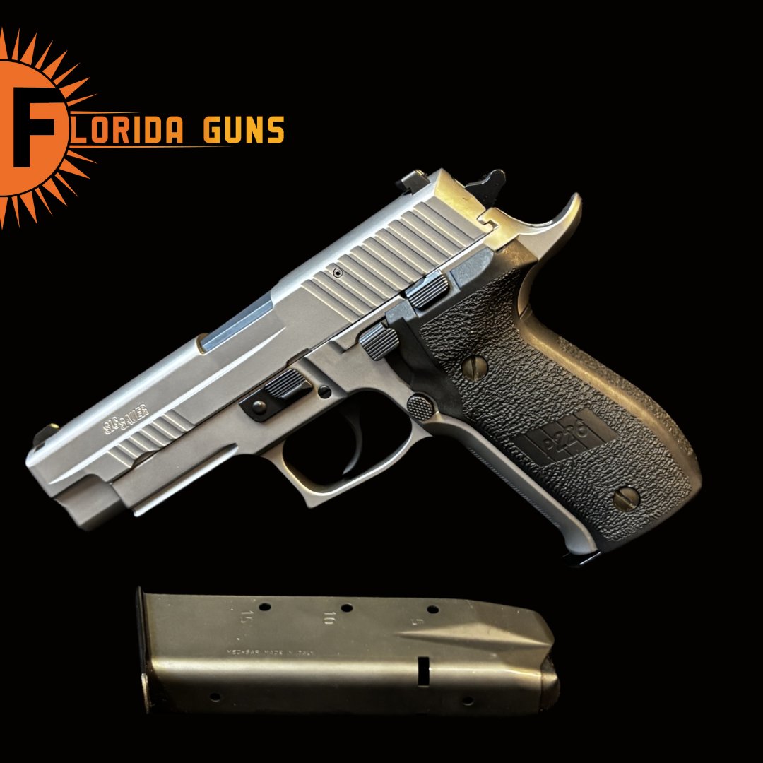 FloridaGunsFL's tweet image. The Sig Sauer P226 Elite delivers precision, balance, and unmistakable craftsmanship. A timeless full‑size platform refined with modern performance—built for shooters who demand excellence in every detail.

#SigSauerLife #RangeReady #GunCommunity #FloridaGuns #WestPalmBeach
