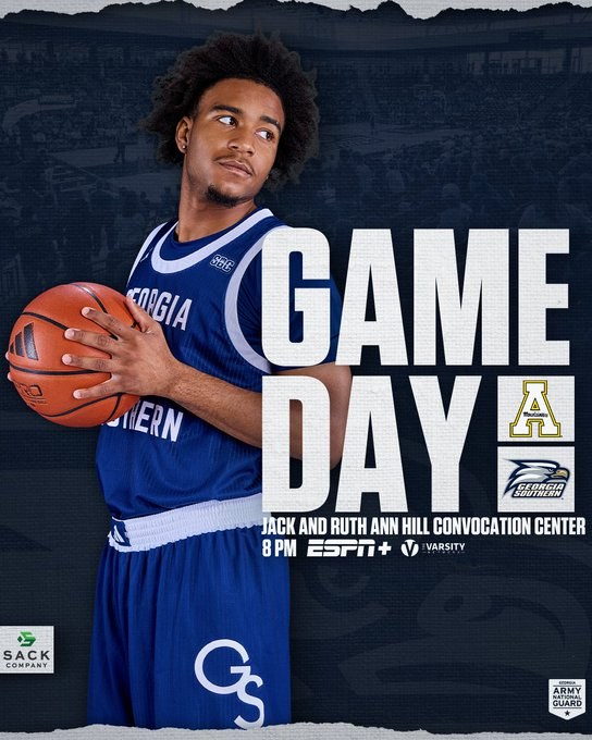 GSSportsNetwork's tweet photo. It's a #BLUEOUT TONIGHT @ The Hill, as @GSAthletics_MBB faces rival App St - @CutwaterSpirits Countdown to Tipoff 7:30 from Statesboro!
📻 https://t.co/Qfl8zVPDVu
📲 https://t.co/E5yD9kS2yp
💻 https://t.co/eAL2a0Mm0w
#GATA @Learfield @LEARFIELDAudio @TheSackCompany https://t.co/iP6ETP3QrW