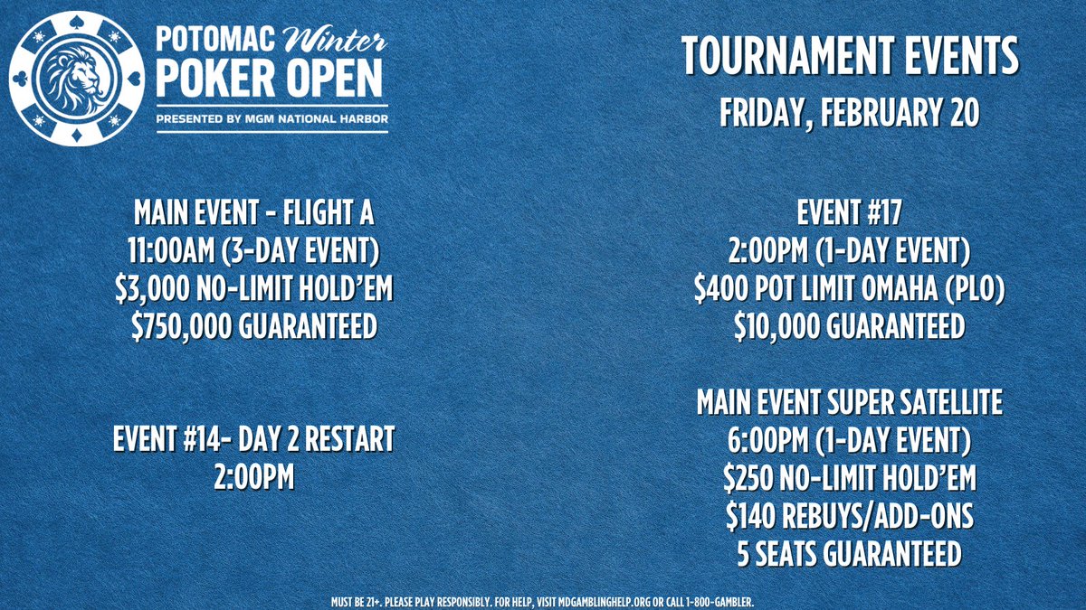 MGM National Harbor Poker tweet media