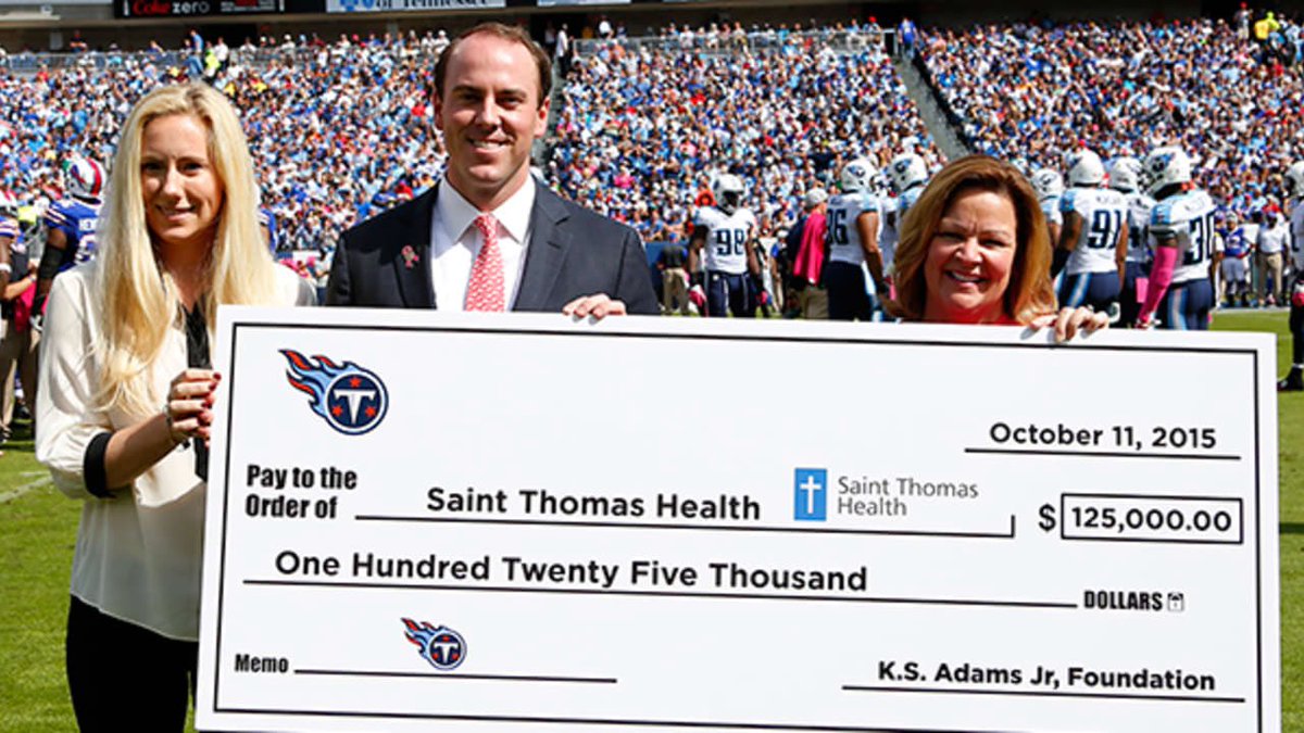 Per sources, Ascension Saint Thomas will be ending their long tenured sponsorship contract with the #Titans effective March 1st. 

This end an over 25 year partnership between the two organizations.