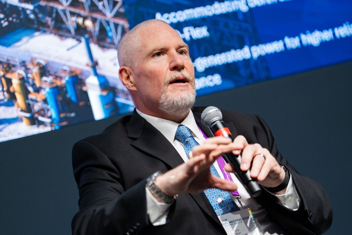 Commonwealthlng's tweet photo. We are proud to share that our Chief Operating Officer Tony Eaton participated in the @bakerhughesco Annual Meeting 2026, joining industry leaders in the “Solutions in Action” session focused on optimizing gas infrastructure for a secure, affordable and sustainable energy future.

During his fireside chat, Tony discussed how Commonwealth LNG is positioned to support the growing global LNG demand and highlighted key innovations including the adoption of Baker Hughes LM9000 gas turbines for enhanced efficiency and lower emissions.