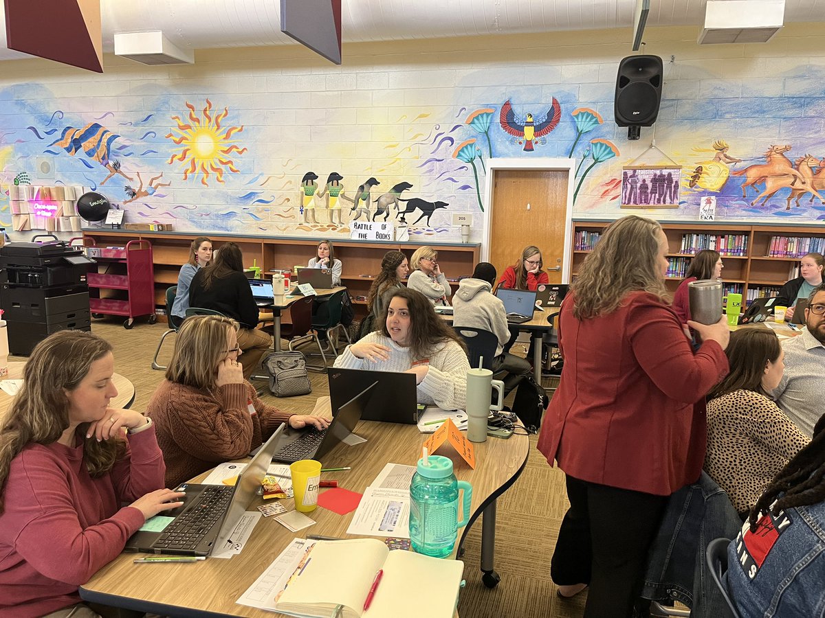 AshleaMoon95181's tweet photo. Seeing some excellent math conversations with MS math teachers, UCPS curriculum facilitators, and Renaissance Math! @AGHoulihan @RimmerEdTech @loripeyton @RenLearnUS https://t.co/3FVHoDrtIm