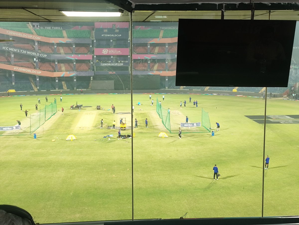 Washington Sundar batting in the nets with intent, looking set for his first #T20WorldCup2026 game <a href="/ITGDsports/">India Today Sports</a>
