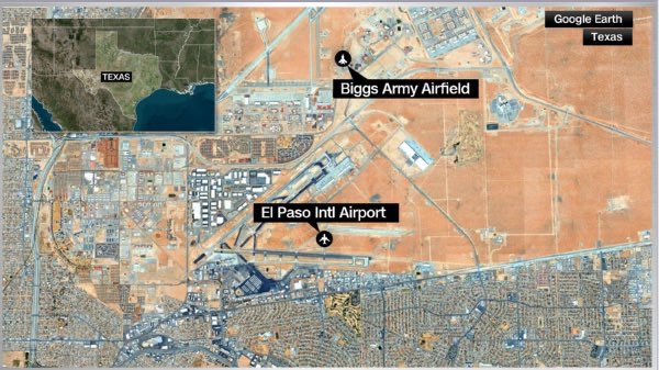 Today’s Temporary Flight Restriction (TFR) issued by the Federal Aviation Administration (FAA) for the next ten days over El Paso is reportedly due to counter-drone operations by the U.S. Armed Forces targeting the cartels in Mexico, utilizing experimental technologies from Biggs