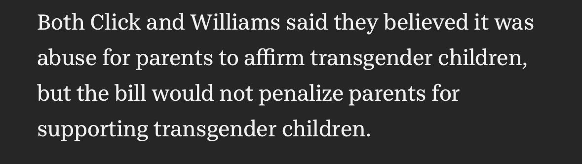 Choops34's tweet photo. @clickforohio @MegEBrock @CCVPolicy @Heritage Is this now your position? That parents who support their trans kids are abusers?  If so, why wouldn’t you prosecute them? https://t.co/DAVtxTVJTo