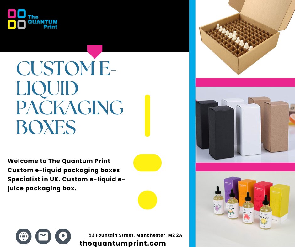 print_quantum's tweet image. thequantumprint.com/box-packaging/…
Here Are Custom E-liquid packaging Boxes
Welcome to The Quantum Print Custom e-liquid packaging boxes Specialist in UK. Custom e-liquid e-juice packaging box. Call now at +44 161 394 1237 or chat us.
#CustomEliquidpackagingBoxes,
