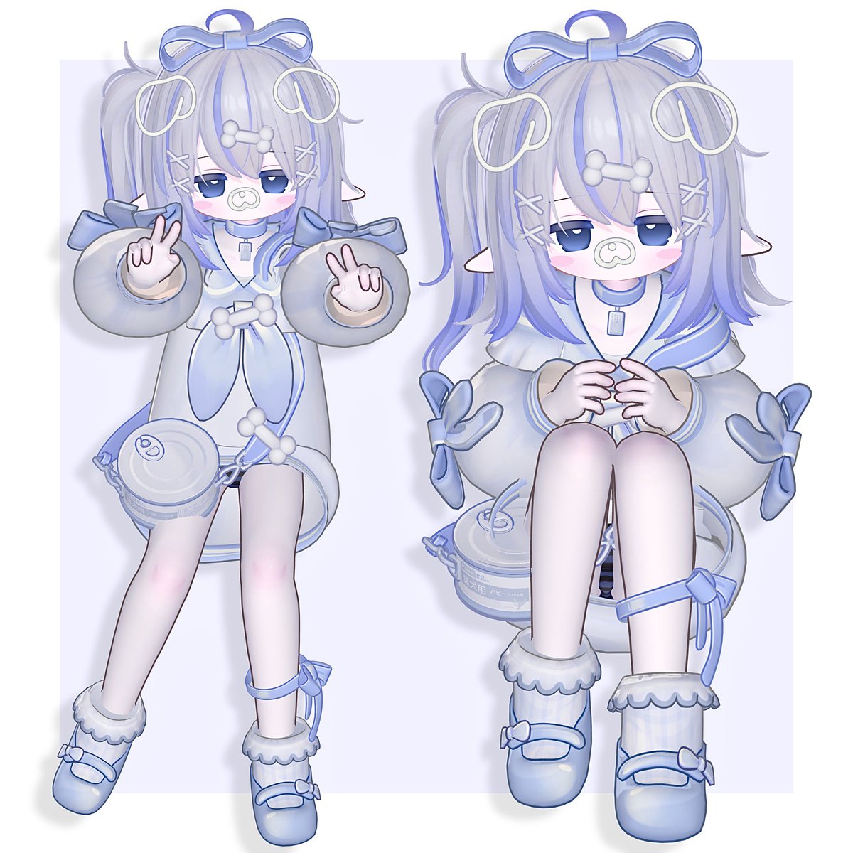 わんわん！🐶🩵
 #POTATOTO #エルシオン3d