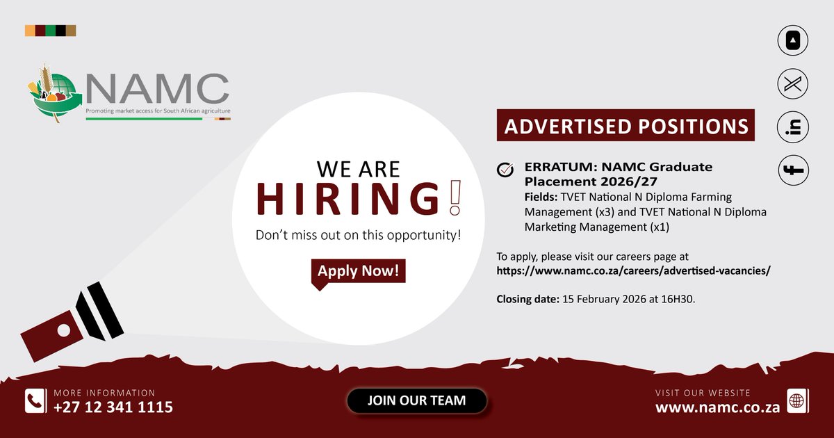 National Agricultural Marketing Council tweet media