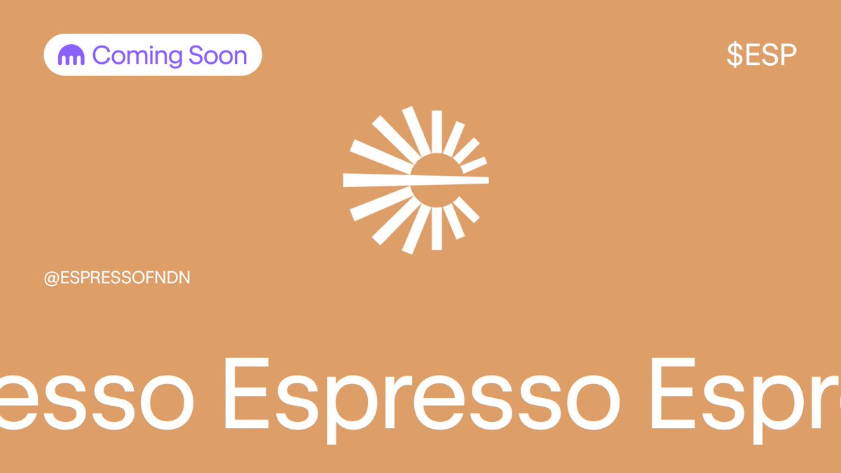 Coming soon to Kraken: $ESP

<a href="/espressoFNDN/">Espresso Foundation</a> is a base layer built for rollups, delivering fast BFT-backed finality and better cross-chain composability.

Get ready → kraken.com/sign-up