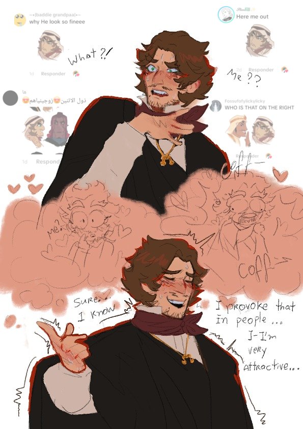 In response to comments made about the <a href="/Pandamasky/">PANDAMASKY🍉✨</a> drawing JAJAJAJAJAJA

He would be so embarrassed by the affection ❤️