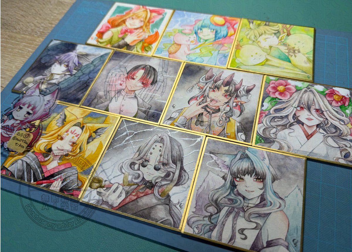 東西妖奇譚 #びんむち 豆色紙原画！メインの10人揃いました！！