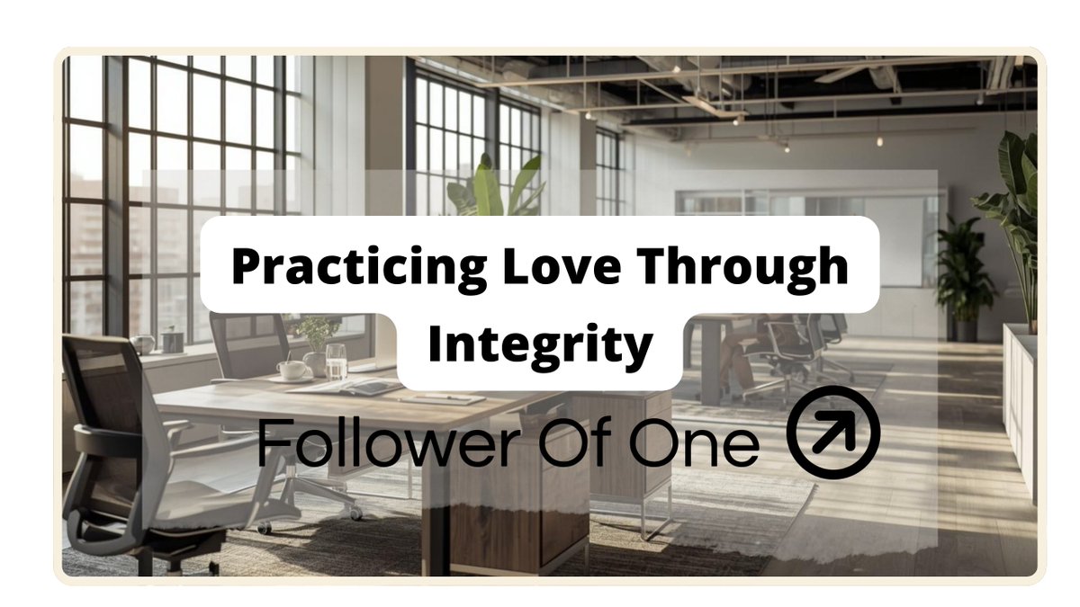 FollowerofOne1's tweet photo. Love isn’t just a feeling. It’s something we practice.

✨ Show up at work with integrity.
✨ Pray before you act.
✨ Encourage out loud.
✨ Know what you believe so love has a backbone.
✨ Serve with joy and speak honestly.

Love in deeds isn’t loud. It’s faithful. https://t.co/CuNiEEhpVh