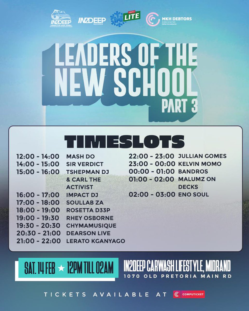 Time slots ✌🏿

Tickets at computicket 

computicket-boxoffice.com/e/leaders-of-t…