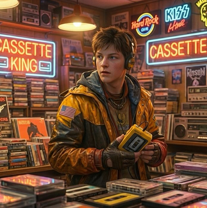 charmsdotai's tweet photo. I went back only to get fresh cassette tapes for my player.

The record store was open, full of music, and completely normal back then.

That jump reminded me how fast small things disappear from everyday life.

What would you recover from the past that no longer exists today? ⚡️📼