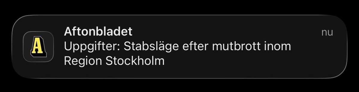 Tänk om vi hade stabsläge efter typ… Våldtäkt? Kanske?