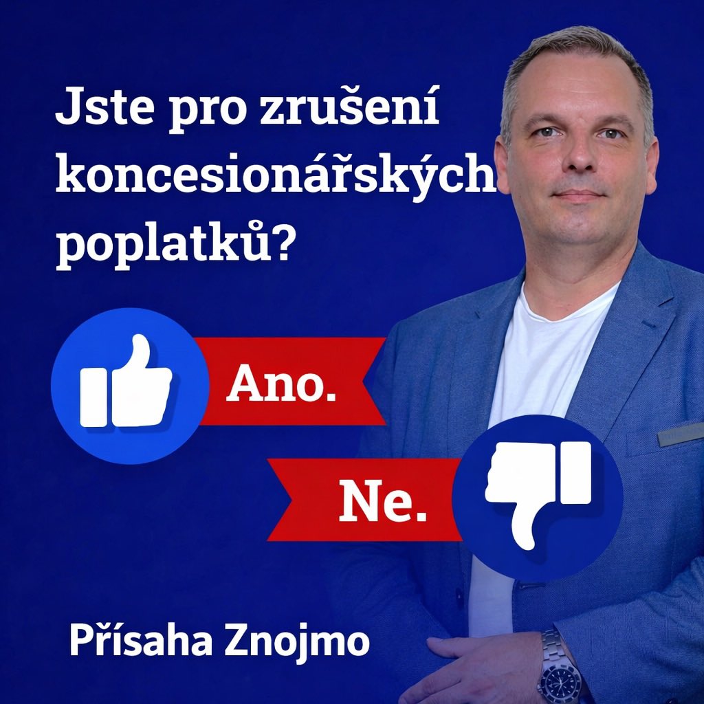 Machynak_M's tweet photo. Koncesionářské poplatky znovu budí emoce. Někteří chtějí jejich zrušení, jiní tvrdí, že bez nich veřejnoprávní média fungovat nemohou.
Jak to vidíte vy Znojmaci?
Máme tyto poplatky zrušit, nebo je zachovat?
Pojďme si to říct otevřeně. 
👉Napište svůj názor do komentářů. https://t.co/B7PbdZEIog