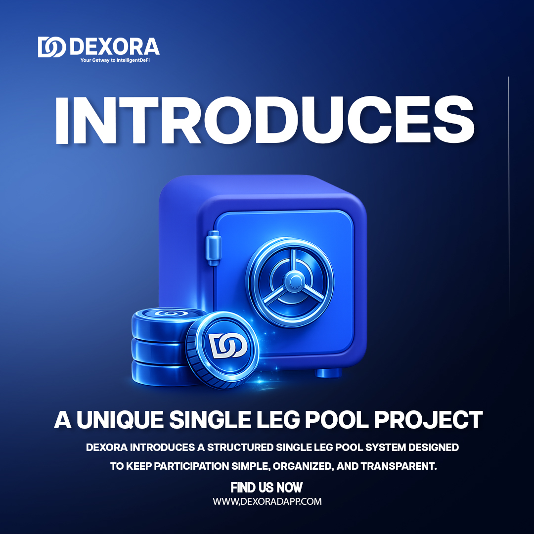 dexoradapp's tweet photo. DEXORA presents a structured Single Leg Pool System designed to make participation simple, organized, and transparent within a digital environment.
🌐 https://t.co/dcNmvmsGuN

#Dexora #SingleLegPool #DexoraProject #SmartStructure #PoolBasedSystem #DigitalPlatform #Transparent https://t.co/4eXJDx052A
