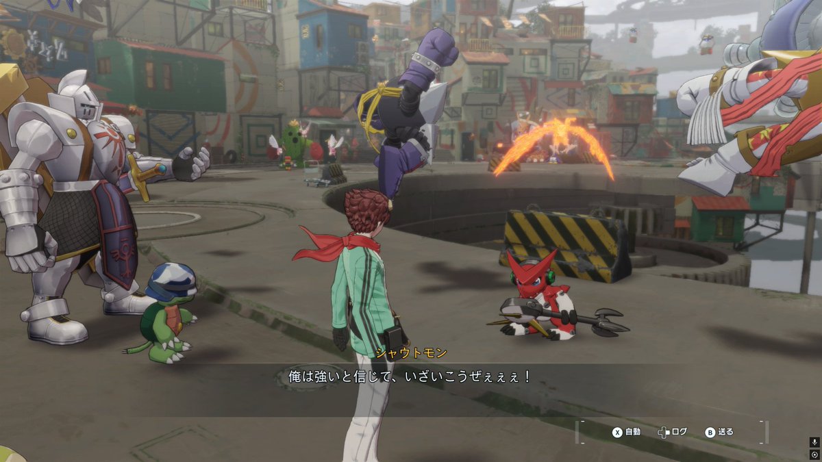 クロスウォーズの「ネバギバ！」歌ってるシャウトモン見つけた！！🧐🧐
こうゆう細かいネタの仕込み方好き！！😘