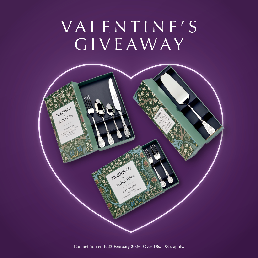 #Competition time ❤️​

3 lucky individuals could win 3 pieces from the Morris &amp; Co. Blackthorn collection: a 24-piece cutlery set, a 6-piece pastry fork set and a cake server! To win, follow us and RT this post.​
​
Entries close 23 Feb.​
​
T&amp;Cs apply.  bit.ly/456ufKC