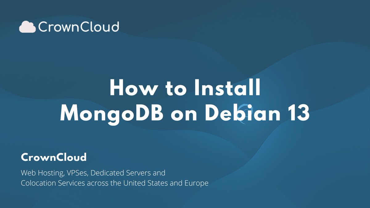 crownclouds's tweet photo. Setting up a modern NoSQL database?

Deploy MongoDB on Debian 13 (Trixie) the right way

Full tutorial:
https://t.co/bnVk4VkSHQ

#MongoDBInstall #DebianLinux #DatabaseAdmin #DevOps https://t.co/U04yhfQE2U