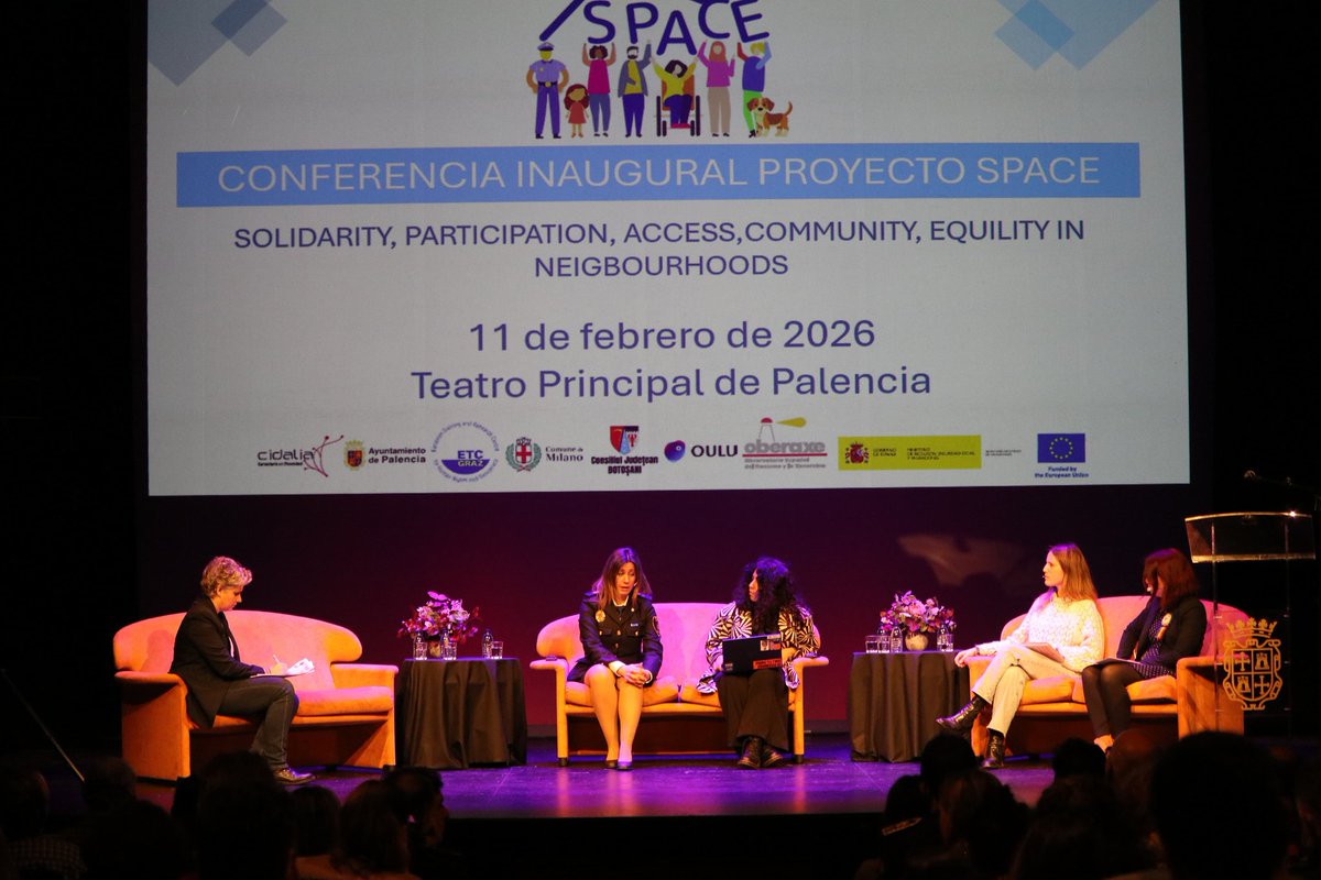 PalenciaAyto's tweet photo. 🌍 #Palencia inaugura el proyecto europeo #SPACE con el #AgenteTutor como figura clave en la #convivencia de los #barrios. El #proyecto liderado por nuestro Ayuntamiento cuenta con la participación de equipos de #España, #Finlandia, #Austria, #Rumanía e #Italia. https://t.co/M4mMbHTYGZ
