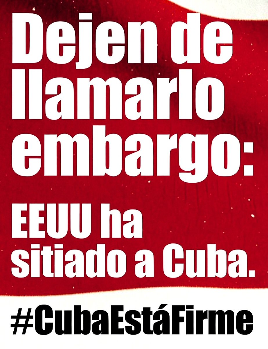 Las cosas por su nombre. 
#CubaEstáFirme