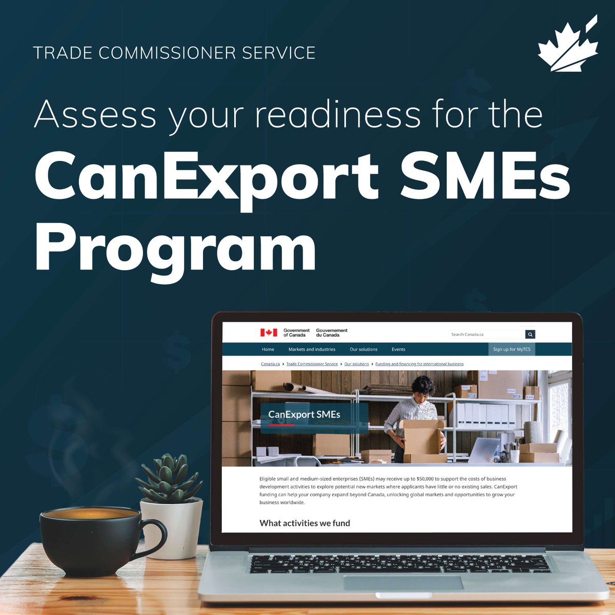 TCS_SDC's tweet image. CanExport SMEs #funding helps #businesses pursue growth in new global markets. 🌍 

 A strong and well-prepared application will help you stand out. 

Use our checklist to find out if you're ready to apply: ow.ly/tpfT50YbTpA