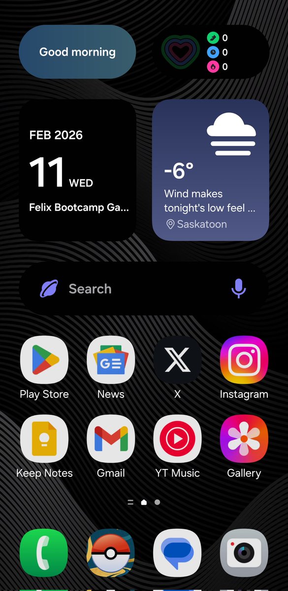 dekesask's tweet photo. @enough_yt Dark mode sunrise to sunset light mode for the daytime. I change my wallpaper all the time, this is what's on today. 😁☎️ https://t.co/khTB2CMvgT