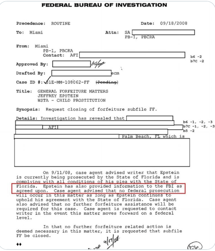 DawnsMission's tweet image. SHOCKING: All the horrors in the Epstein files? FBI knew AT LEAST 30 years ago. They were probing 36 young girls he allegedly raped &amp;amp; trafficked—until Epstein agreed to snitch on Wall St hedge fund execs for money laundering. 

How long has this information been buried? 

Feds…
