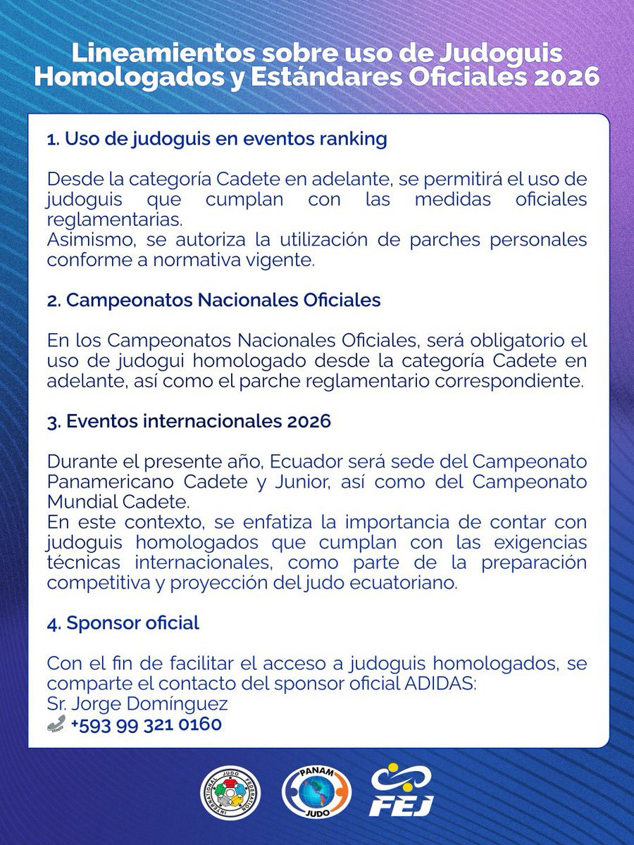 Federación Ecuatoriana de Judo tweet media