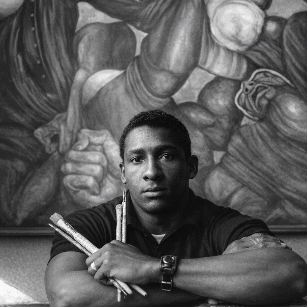 ColtraneTheCzar's tweet photo. Ernie Barnes was a former NFL player turned artist who painted the rhythm, movement, and joy of everyday Black life. His iconic style made culture unforgettable on canvas. 🎨🏈

#BlackHistoryMonth #ErnieBarnes #BlackArt #UnsungHeroes https://t.co/fh1q0gmcrd