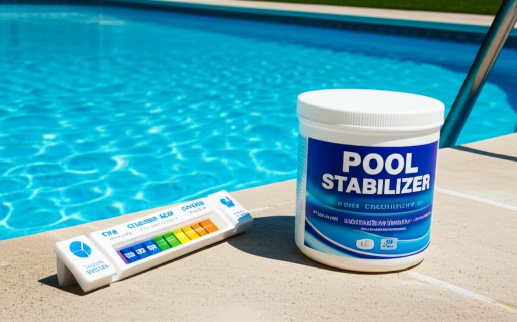 Without cyanuric acid, the sun destroys 90% of your pool chlorine in just 2 hours.

But too much CYA makes chlorine useless.

Here's how to get the balance right — ideal levels, how to add it, and what to do when it gets too high:

poolchemicalcalculator.com/news/pool-stab…