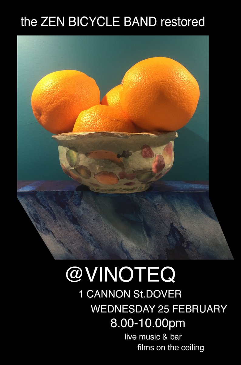 cheneour's tweet photo. ZBB is fully restored and ready for our next adventure into the musical unknown at Vinoteq: 1 Cannon Street Dover 8-10pm Admission Free! https://t.co/TwVIyEKUUV