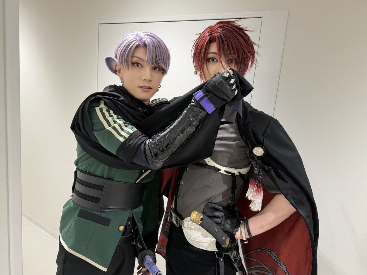 hrk_sana's tweet photo. ミュージカル『刀剣乱舞』～静かなる夜半の寝ざめ～

大阪公演、16日目ありがとうございました！
さーみーちゃーん📸
さみちゃんと作るその日限りの空気感が大好きです☺️
明日もよろしくお願いします🌈
#刀ミュ https://t.co/PzZ6AvW1iO