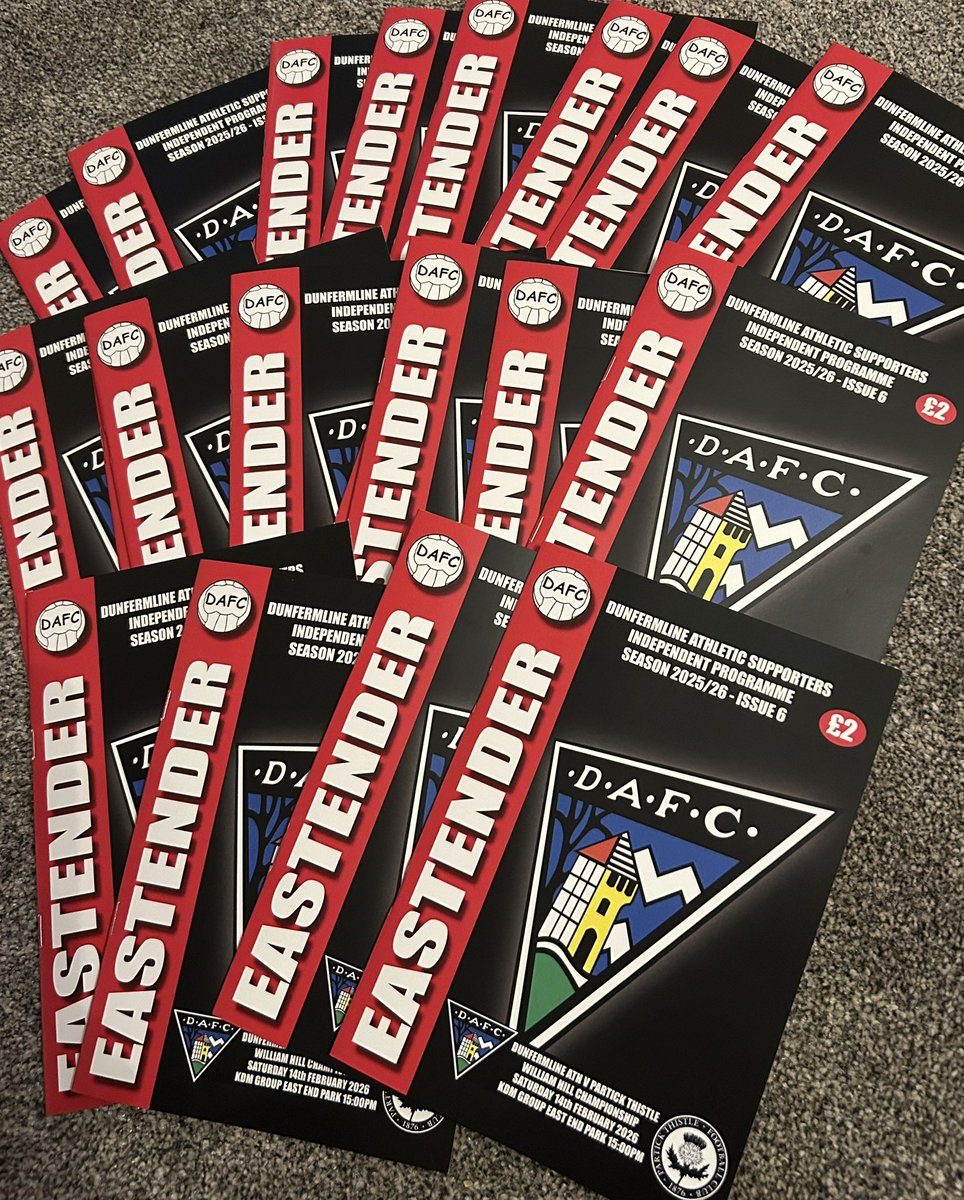 dafcscotsman's tweet photo. #EASTENDER issue 6 will be on sale outside ground from 1:15 on Saturday, we have increased production because of demand. #DAFC #PTFC https://t.co/6v6kYIQduS