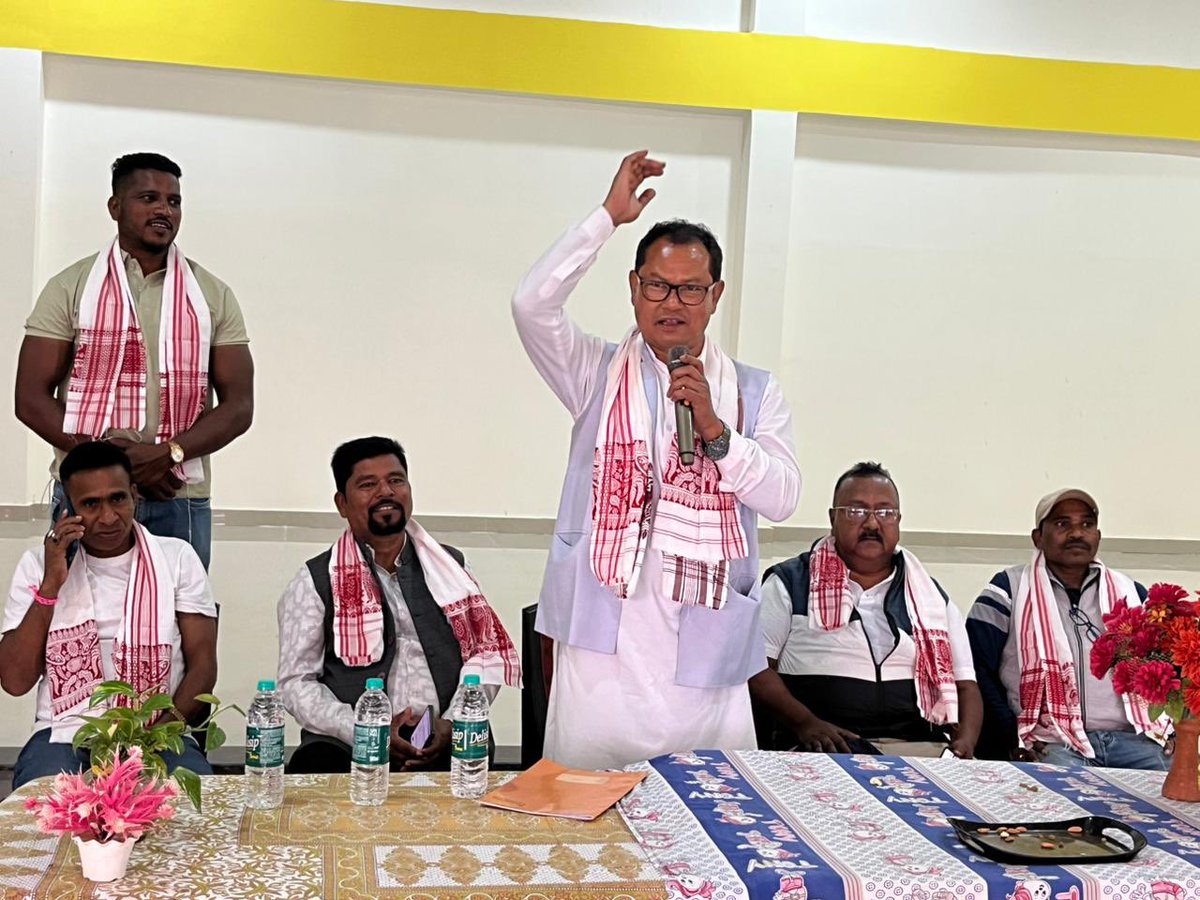 DrNumal's tweet photo. Inaugurated the Mahaprabhu Jagannath Community Hall–cum–Skill Centre at Nambor Nadi Tea Estate, aimed at strengthening community life and creating avenues for skill development at the grassroots.

#NamborNadi #CommunityInfrastructure #SkillDevelopment #TeaTribeWelfare #Assam #Development #PublicService