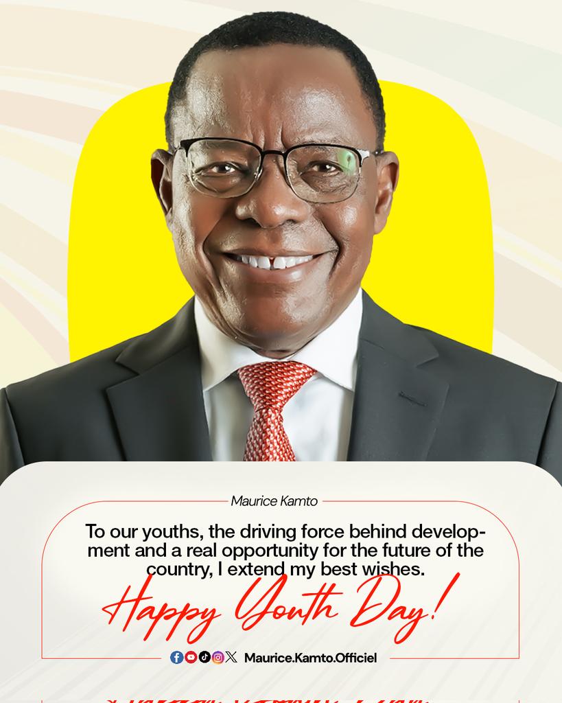 To our youths, the driving force behind development and a real opportunity for the future of the country, I extend my best wishes.

Happy Youth Day !
