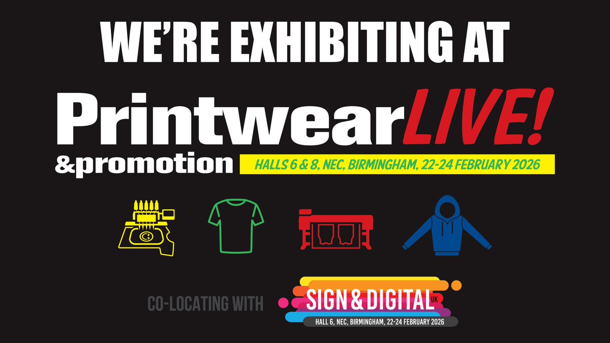 marathonthreads's tweet photo. We are on Stand D71 #garmentdecoration #embroidery #heattransfervinyl #printandcut #dtf #printwearandpromotionlive https://t.co/gO9EpvqJAD