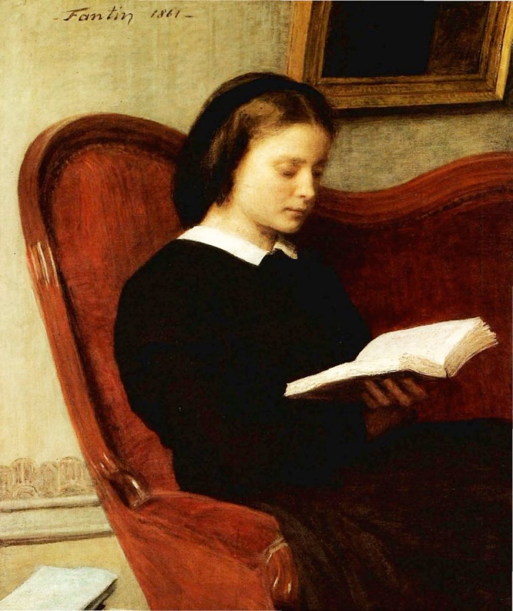 Dominiquepucini's tweet image. “The reader”, 1861. 
Henri Fantin-Latour (1836-1904)
#FantinLatour #Realism #FrenchPainter
#painting