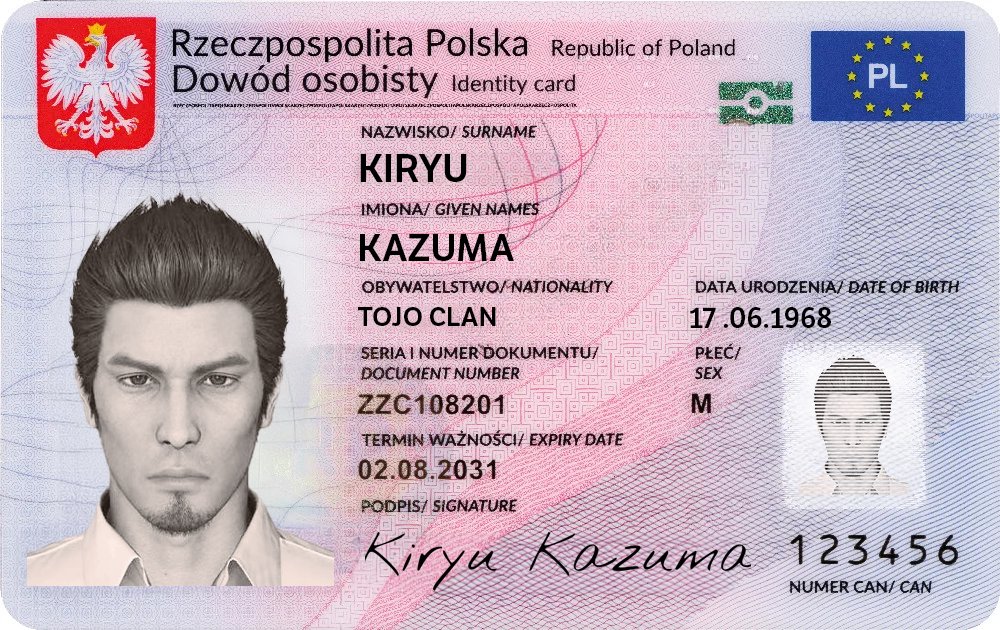 tym dowodem bede sie weryfikowac