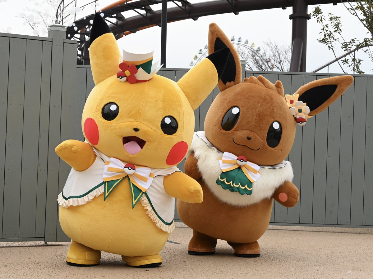 ピカチュウとイーブイめっちゃ可愛い！ #ポケパークカントー