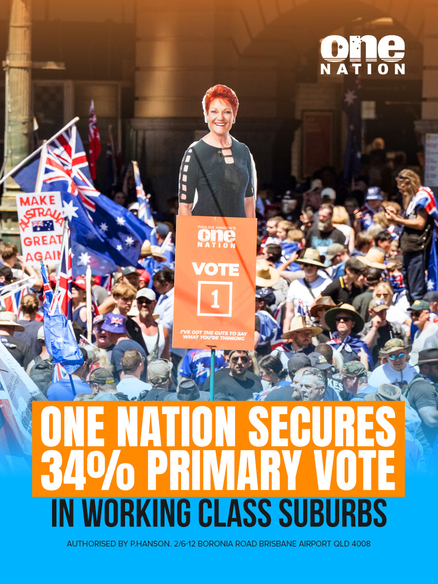 Many Australians who once supported the Labor Party now back One Nation. They see One Nation as the strongest voice for the working class. Under both Labor and the Coalition, the ability for families to buy a home and build a secure future continues to decline. We can still turn