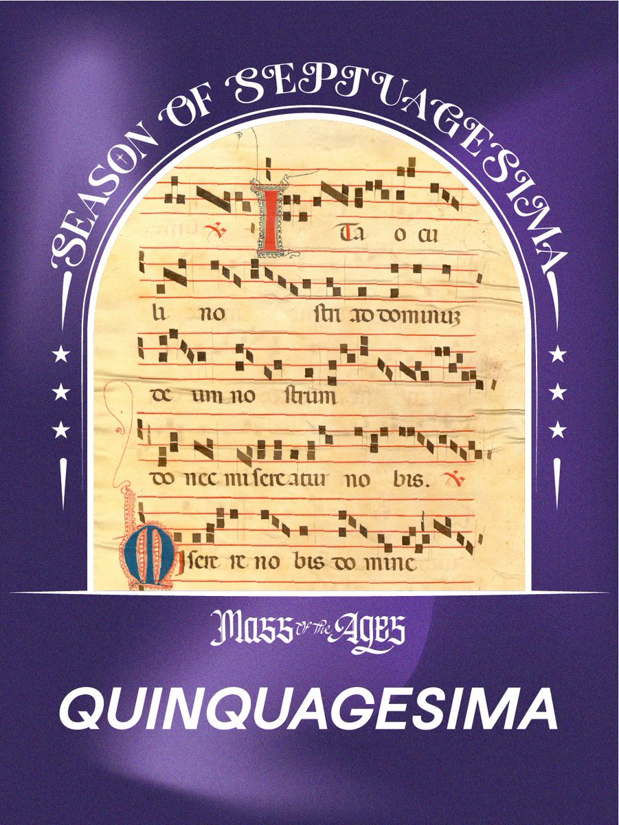 Stop, listen, and be at peace…        — Quinquagesima Gregorian Chant

Listen to the propers of the Mass
youtu.be/zQfpfXc2bqY

#Massoftheages #Focusmusic #Studymusic #Relaxingmusic #Backgroundmusic #Gregorianchant #Medievalmusic #FlorianiSacredMusic #sacredmusic #septuagesima