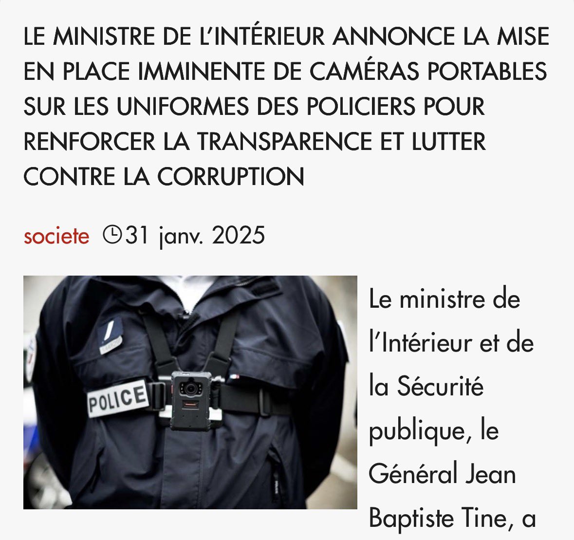 BaaySheex's tweet image. Il y a un an, on nous annonçait la mise en place de caméras portables pour plus de transparence.
Un an plus tard, rien de concret.